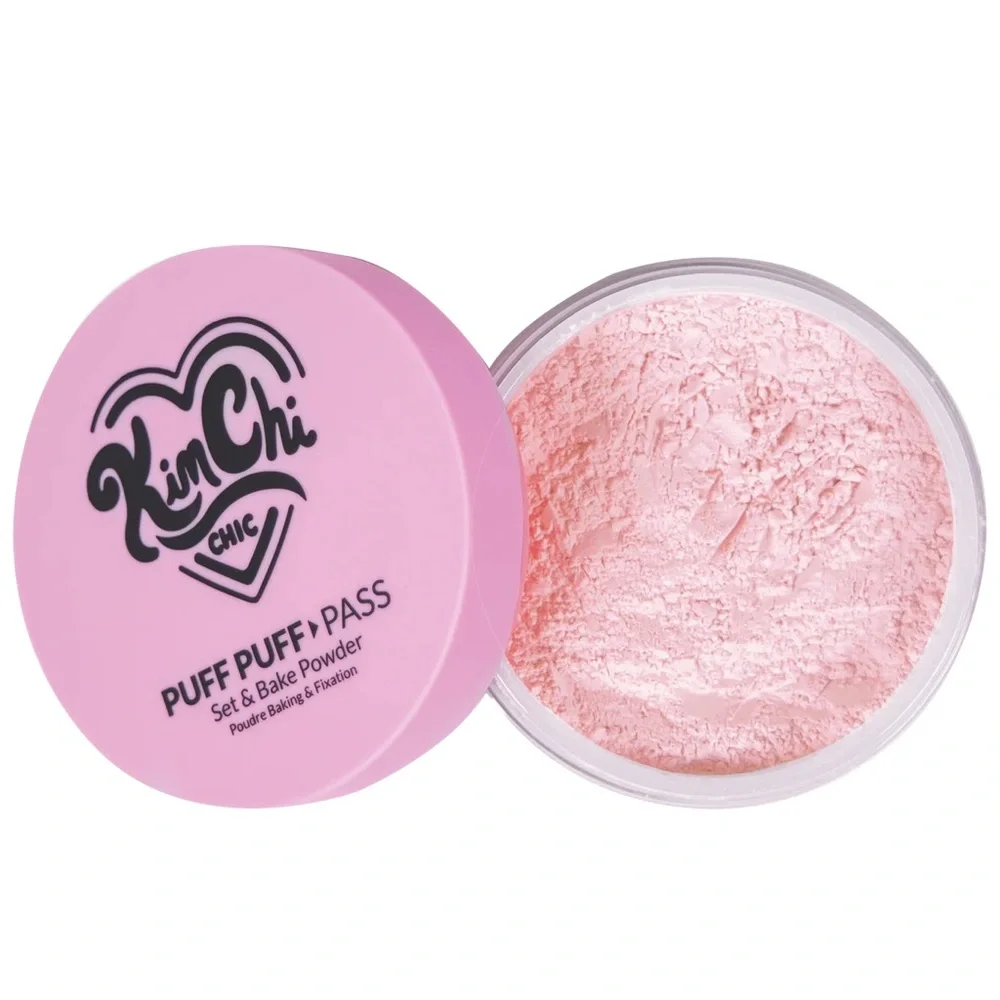KimChi Chic Pink Puff Puff Pass Set & Bake Powder- brightening all skin tones